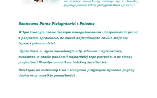 Dziś Dzień Pielęgniarek i Położnych