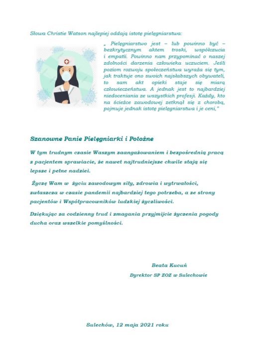 Dziś Dzień Pielęgniarek i Położnych